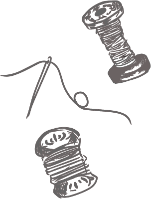 刺繍のイラスト