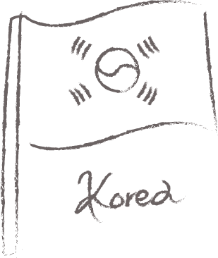韓国旗のイラスト